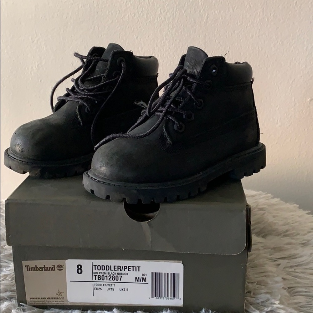 Timberlands toddler boots size 8c Black